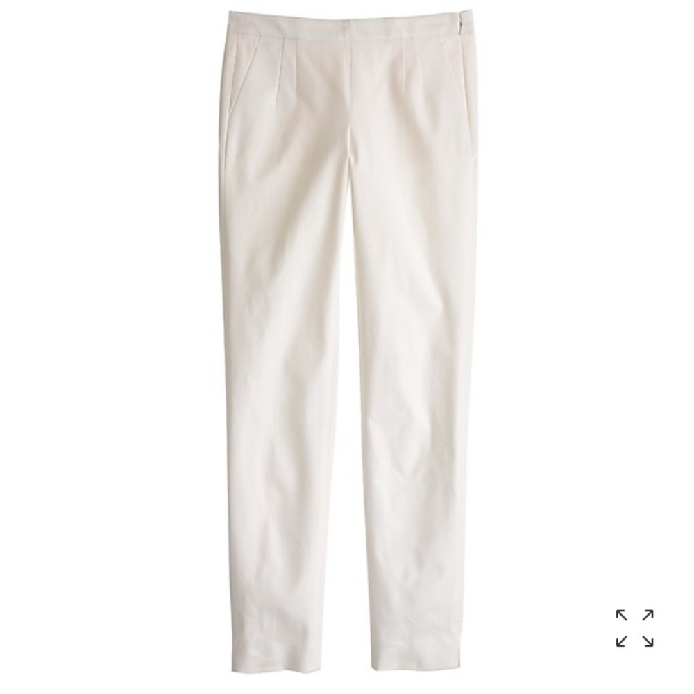 J. Crew Martie Slim Crop Pant in Stretch Cotton